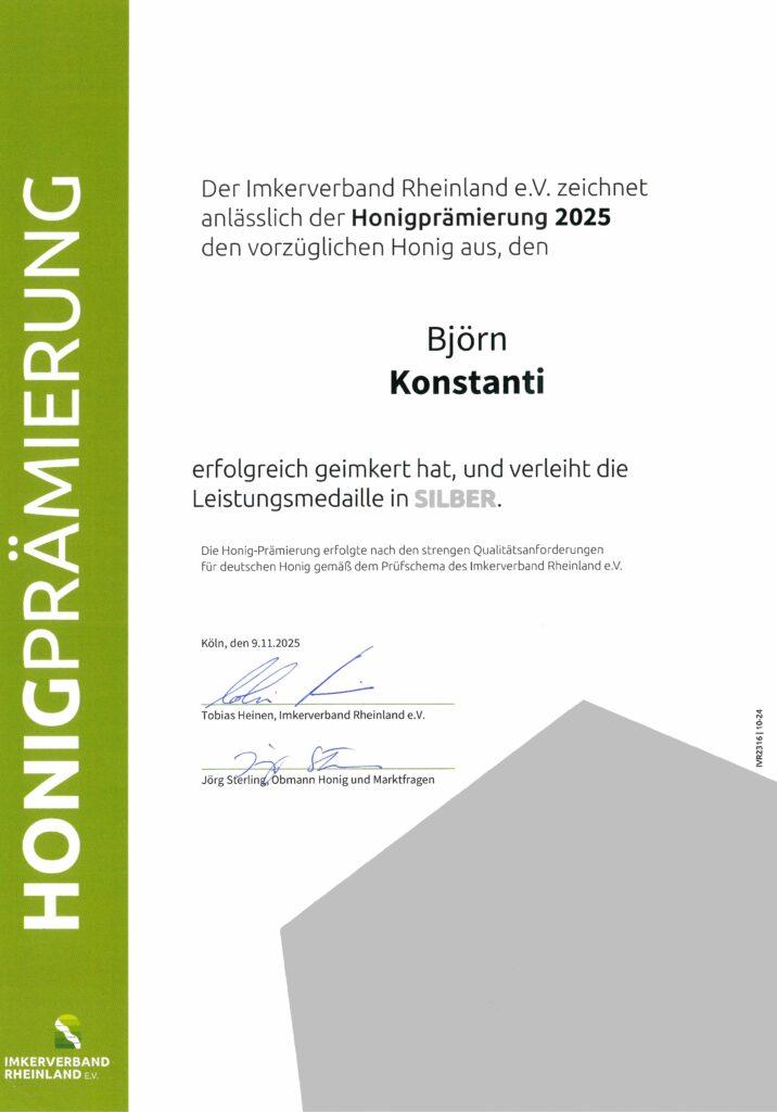 Honigprämierung 2025